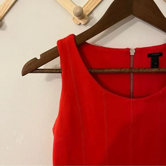 J. Crew  red dress size 6 - Picture 2 of 11